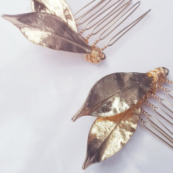 FEUILLE D'OR Haircombs Set of 2