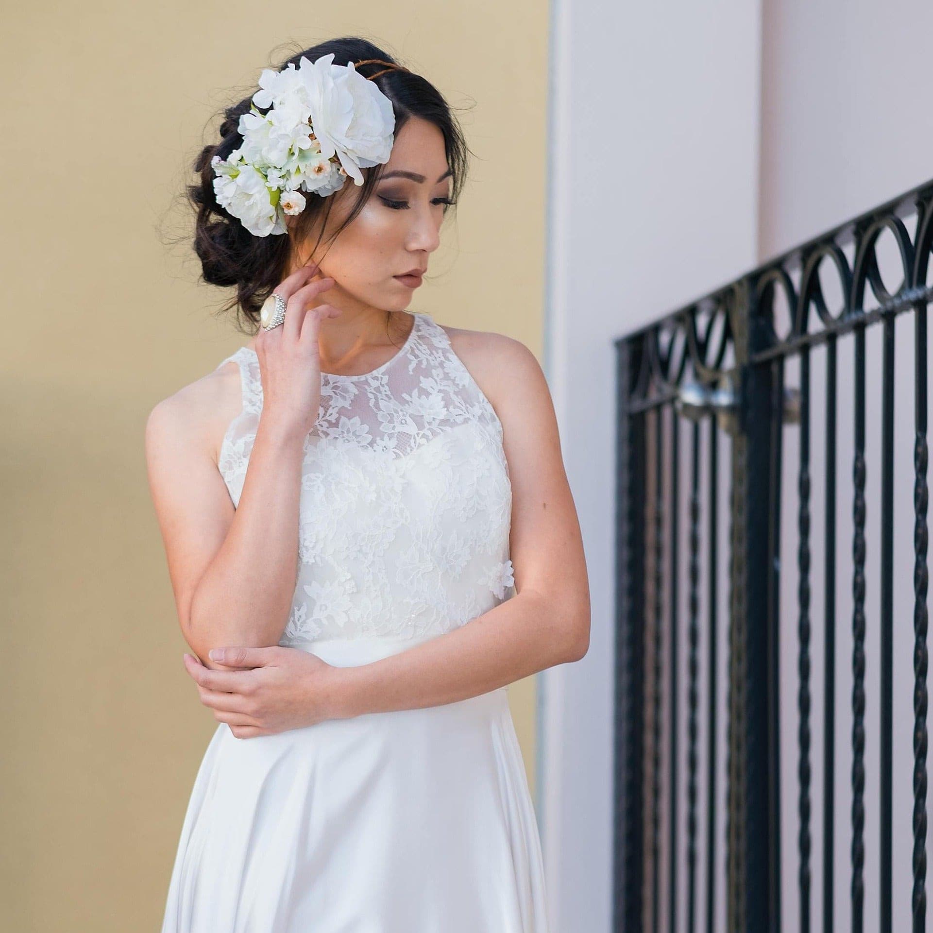 Bridal head store wreath