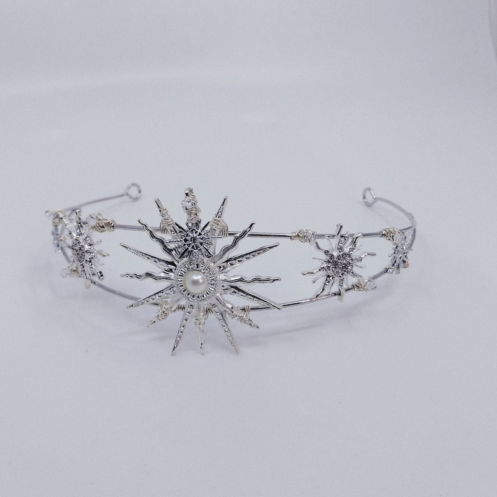 SOLEIL Tiara handmade celestial hair accessories moon and star headpiece Australia