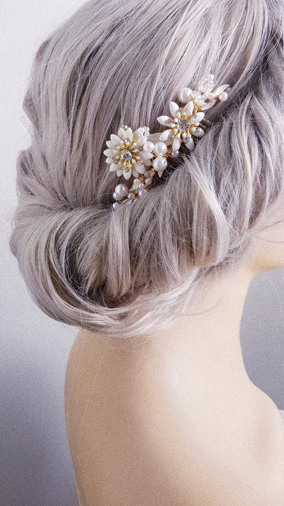 MARGUERITE Gold Haircomb