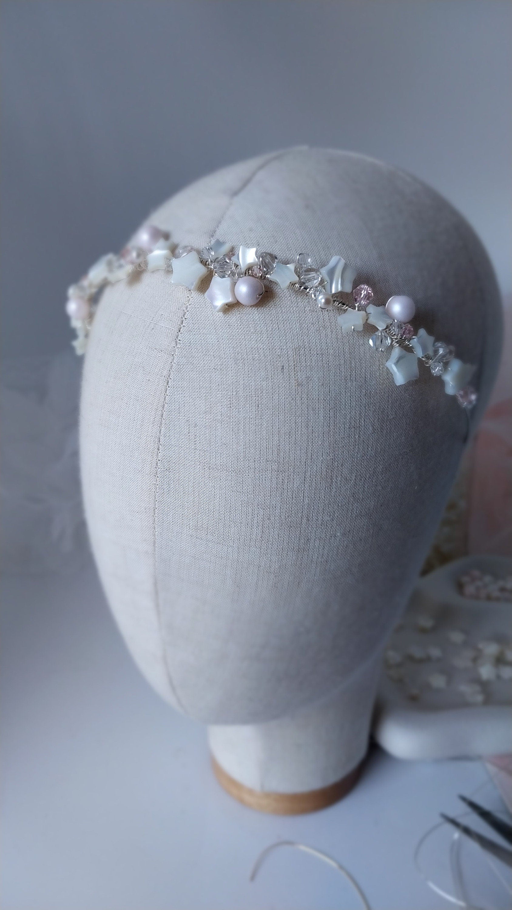 BoutiquebyBrendaLee Star Jewelled Tiara Headband headpiece bridal wedding bride hair accessories crown