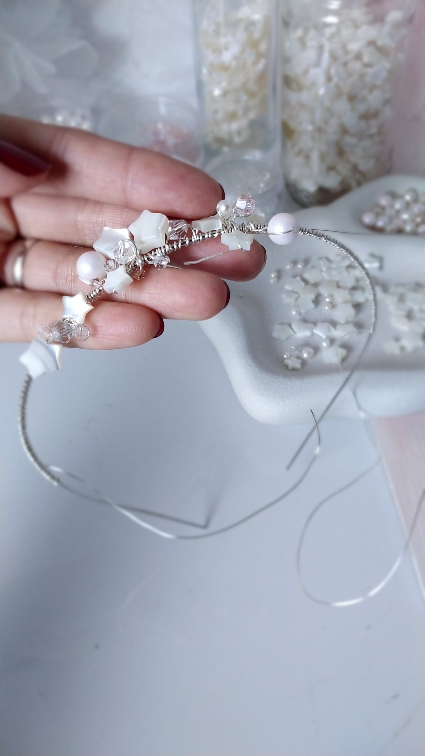 BoutiquebyBrendaLee Star Jewelled Tiara Headband headpiece bridal wedding bride hair accessories crown