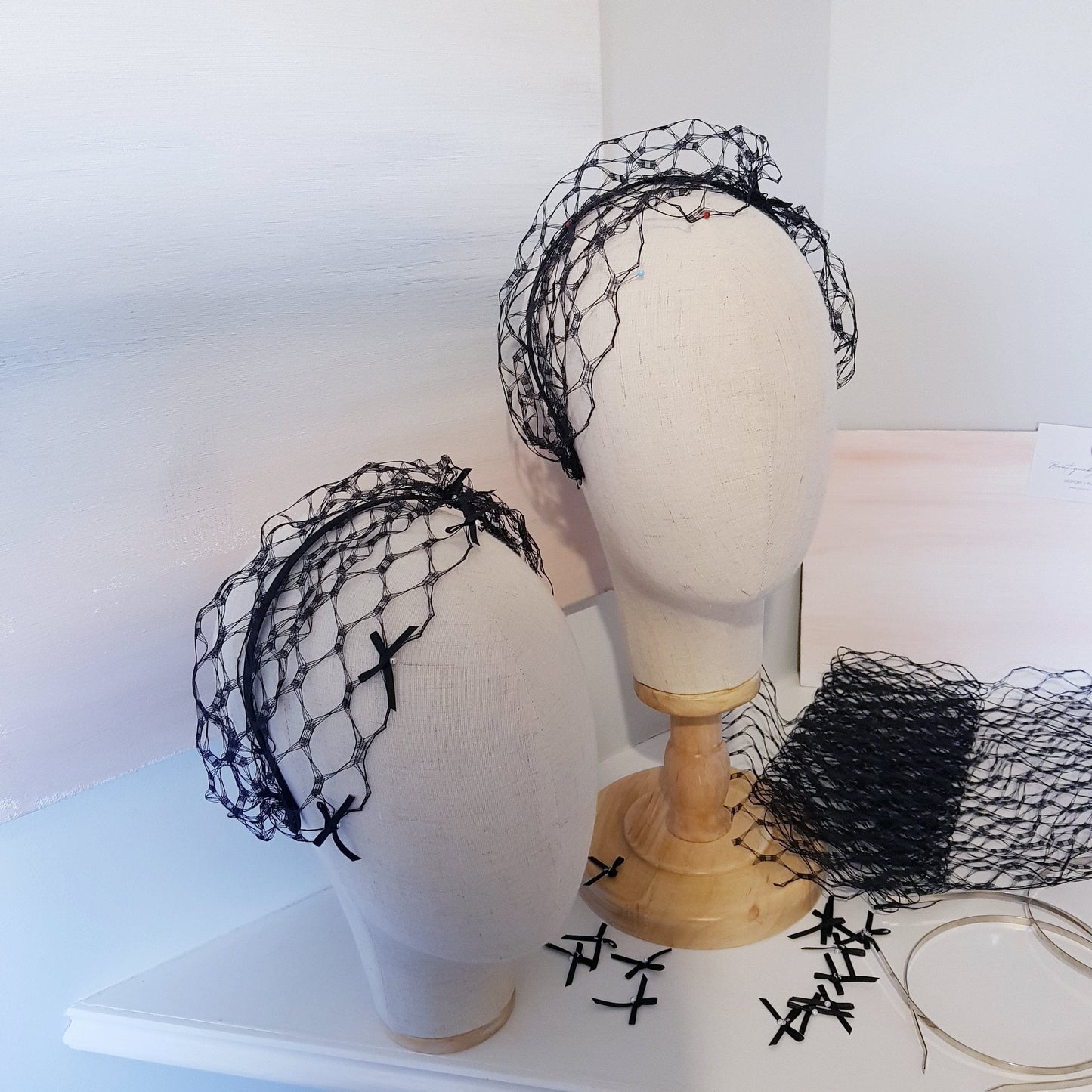 Noir Veil Headband.