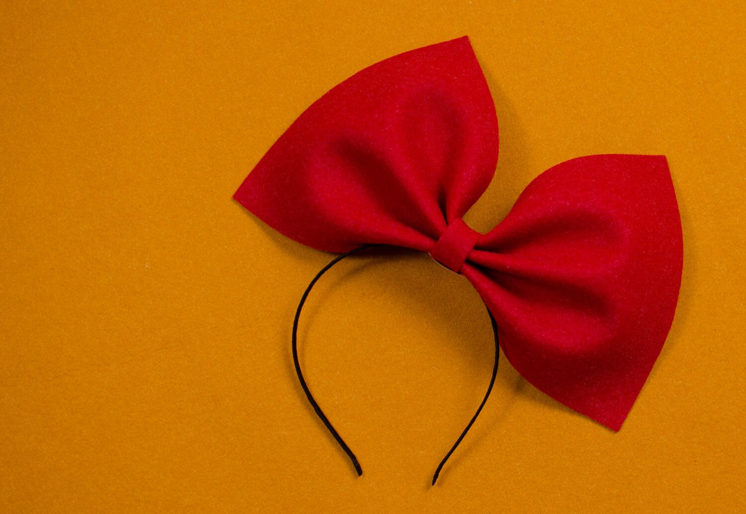 Red oversized bow Black satin headband Xmas hair accessory extra large big bow dolly barbie harajuku lolita costume cosplay