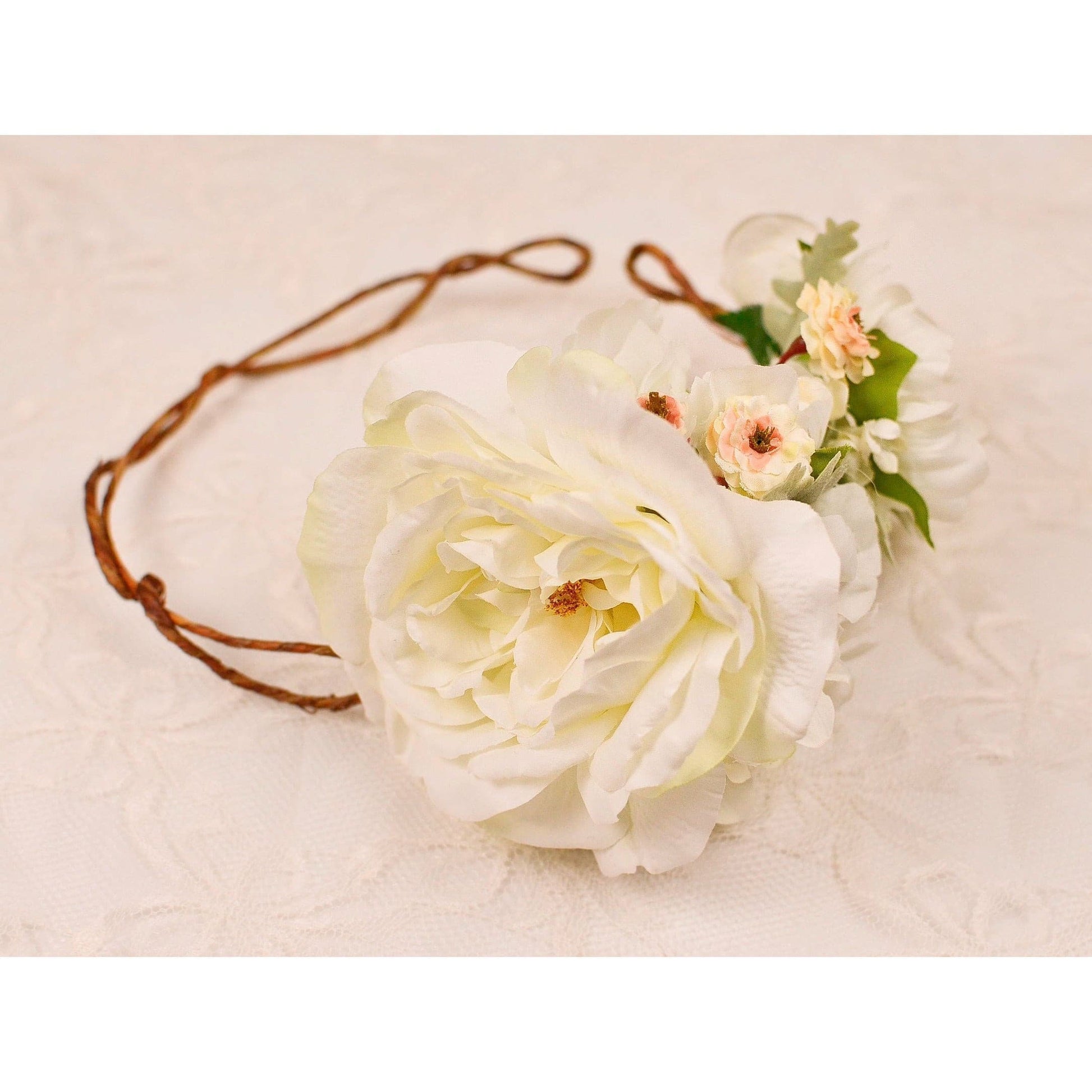 Elegant Bridal Head Wreath.