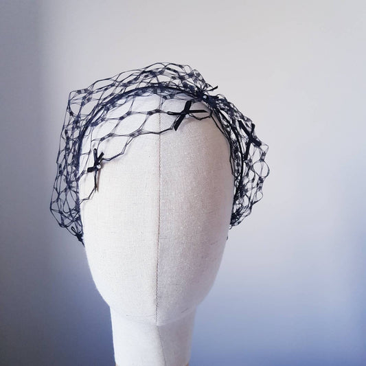 Noir Veil Headband.