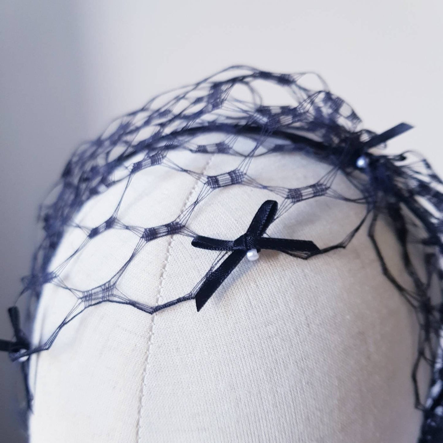 Noir Veil Headband.