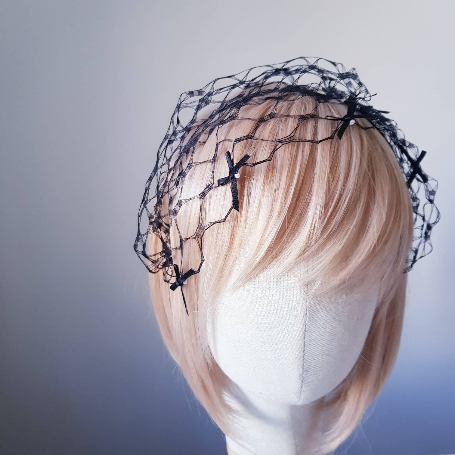 Noir Veil Headband.