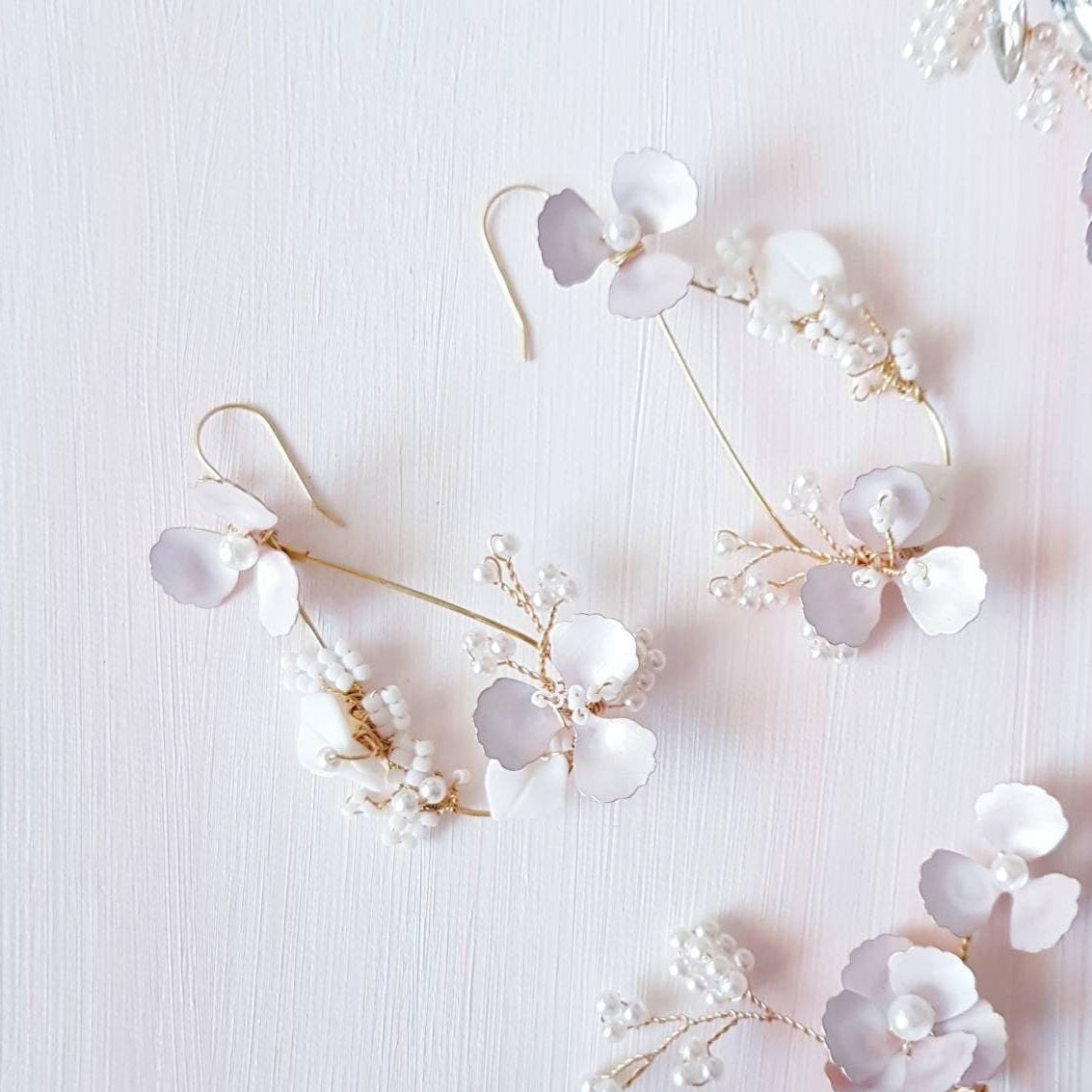 BoutiquebyBrendaLee PRINCESSE earrings Western Australia handmade accessories dainty jewelry Perth bridal weddings brides bridesmaids
