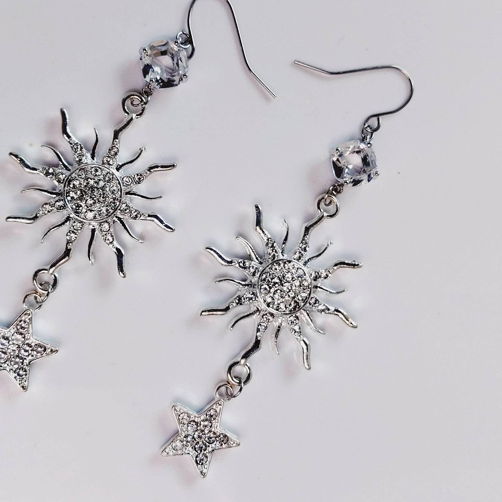 BoutiquebyBrendaLee SOLEIL Starburst Crystal Star Earrings