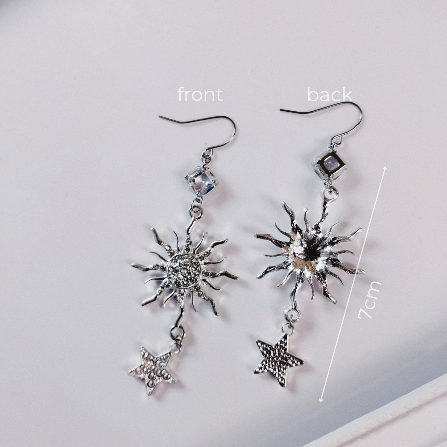 BoutiquebyBrendaLee SOLEIL Starburst Crystal Star Earrings