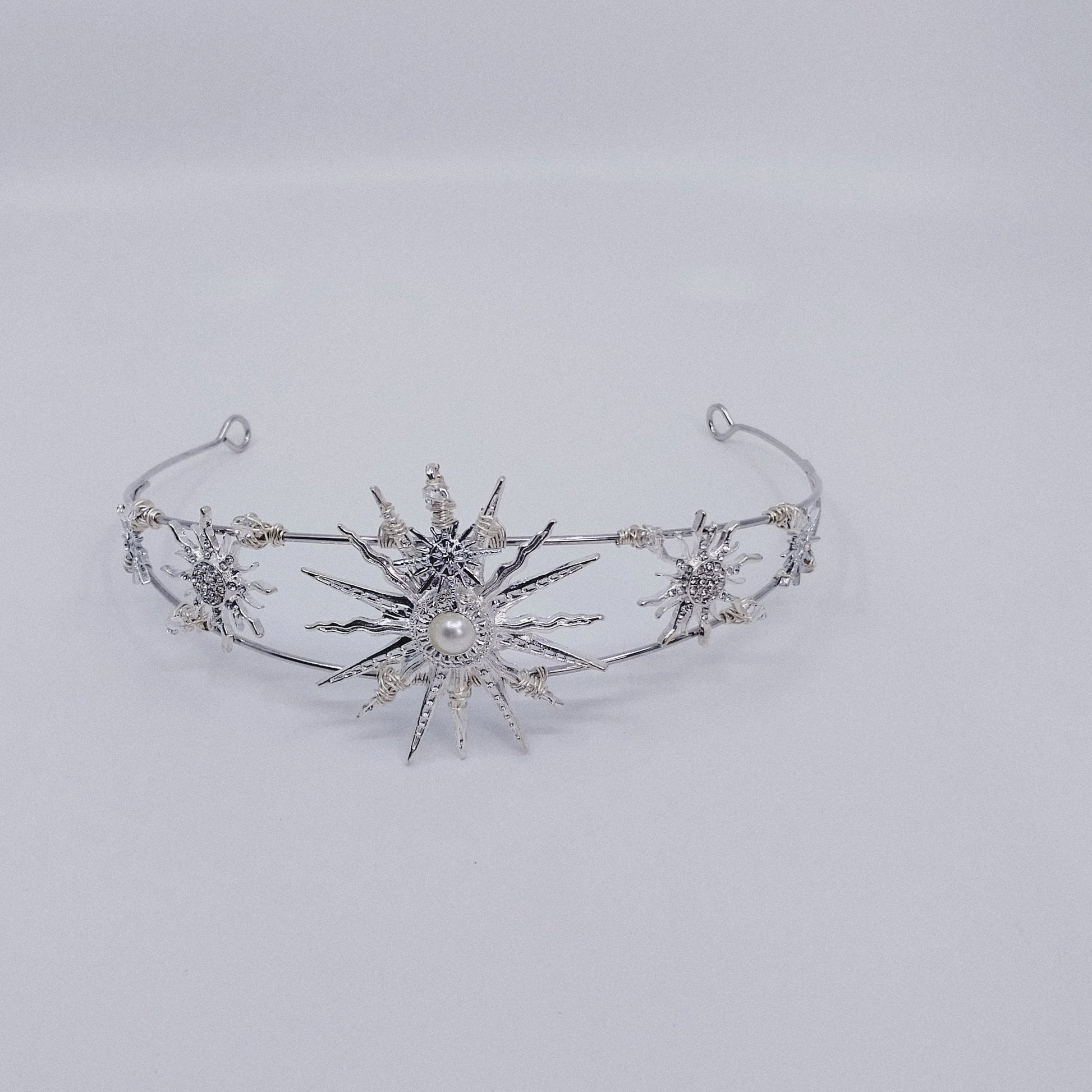 SOLEIL Tiara handmade celestial hair accessories moon and star headpiece Australia