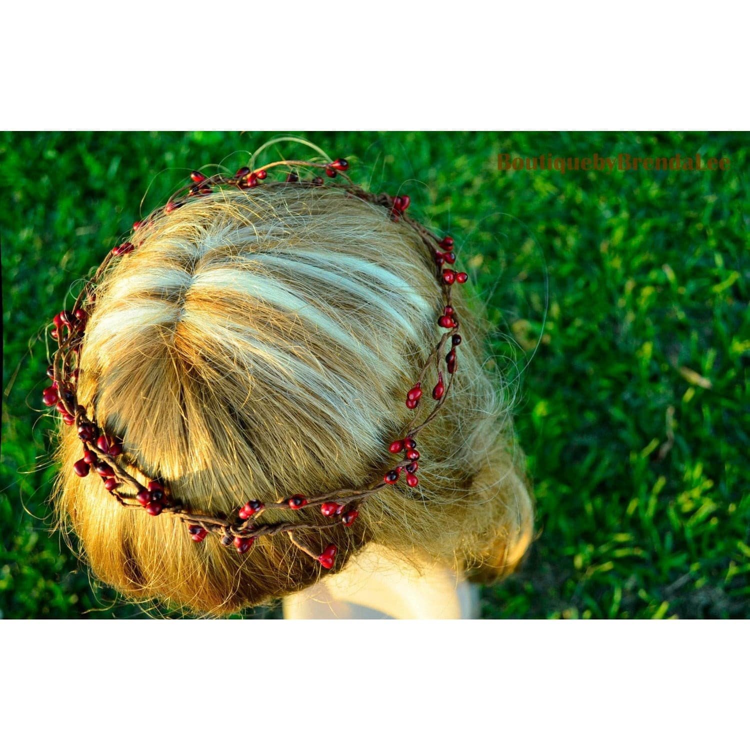 Whimsical Red Pip Berry Crown.