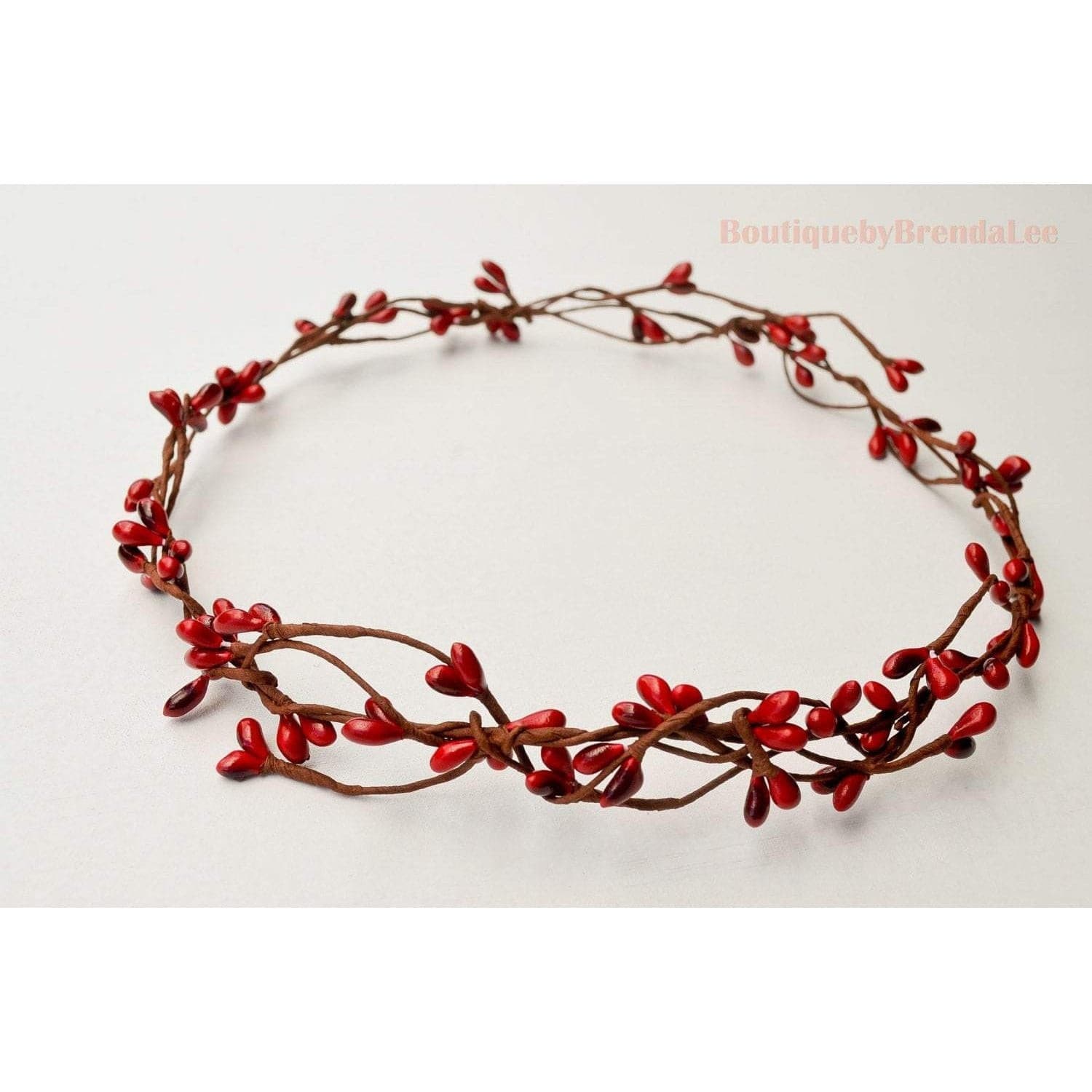 Whimsical Red Pip Berry Crown.